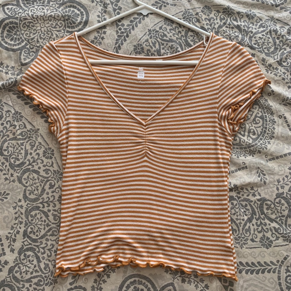 Striped Lattice Top